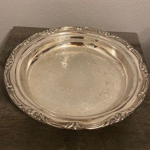 Vintage Large Footed Silver-Plated Tray by Pilgrim
